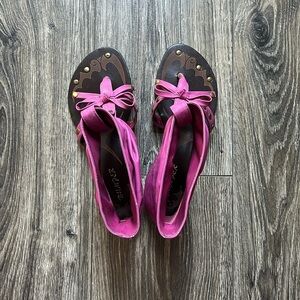 Gojane Pink Bow Tie Sandal